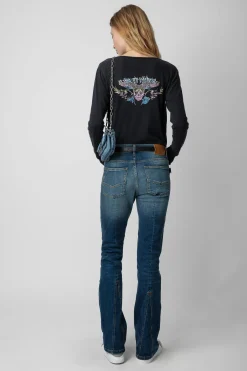 T-Shirts^Zadig & Voltaire T-Shirt Henley Ailes De Concert