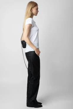 T-Shirts^Zadig & Voltaire T-Shirt Henley Amour Strass