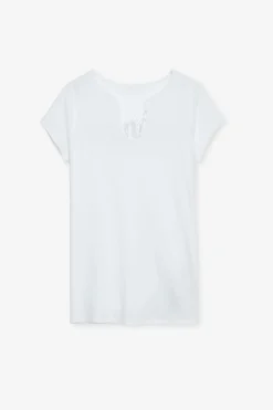 T-Shirts^Zadig & Voltaire T-Shirt Henley Amour Strass