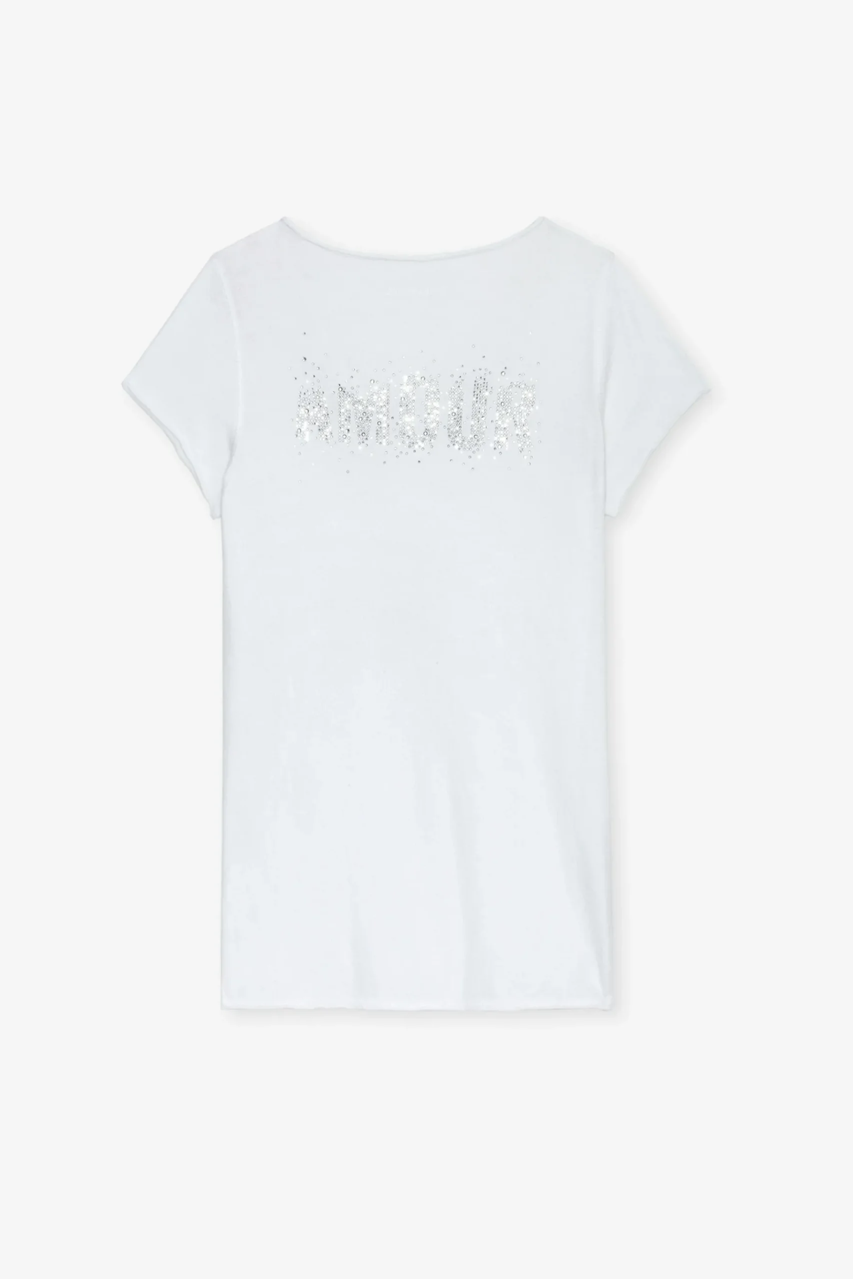 T-Shirts^Zadig & Voltaire T-Shirt Henley Amour Strass