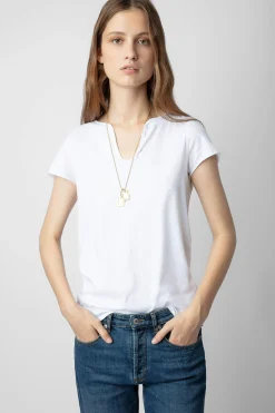 T-Shirts^Zadig & Voltaire T-Shirt Henley Bijoux