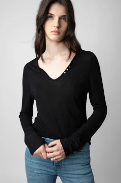T-Shirts^Zadig & Voltaire T-Shirt Henley Bijoux