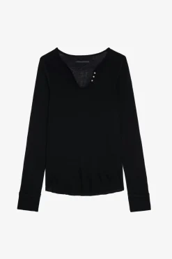 T-Shirts^Zadig & Voltaire T-Shirt Henley Bijoux