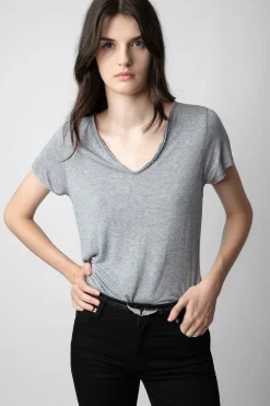 T-Shirts^Zadig & Voltaire T-Shirt Henley Bijoux