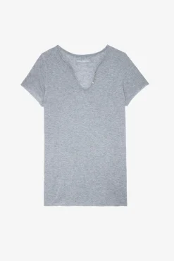 T-Shirts^Zadig & Voltaire T-Shirt Henley Bijoux