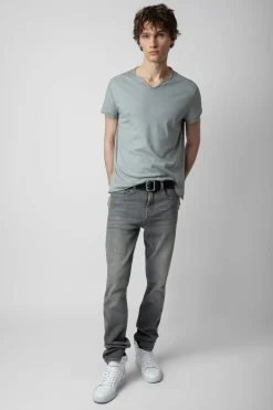 T-Shirts^Zadig & Voltaire T-Shirt Henley Fleche Monastir