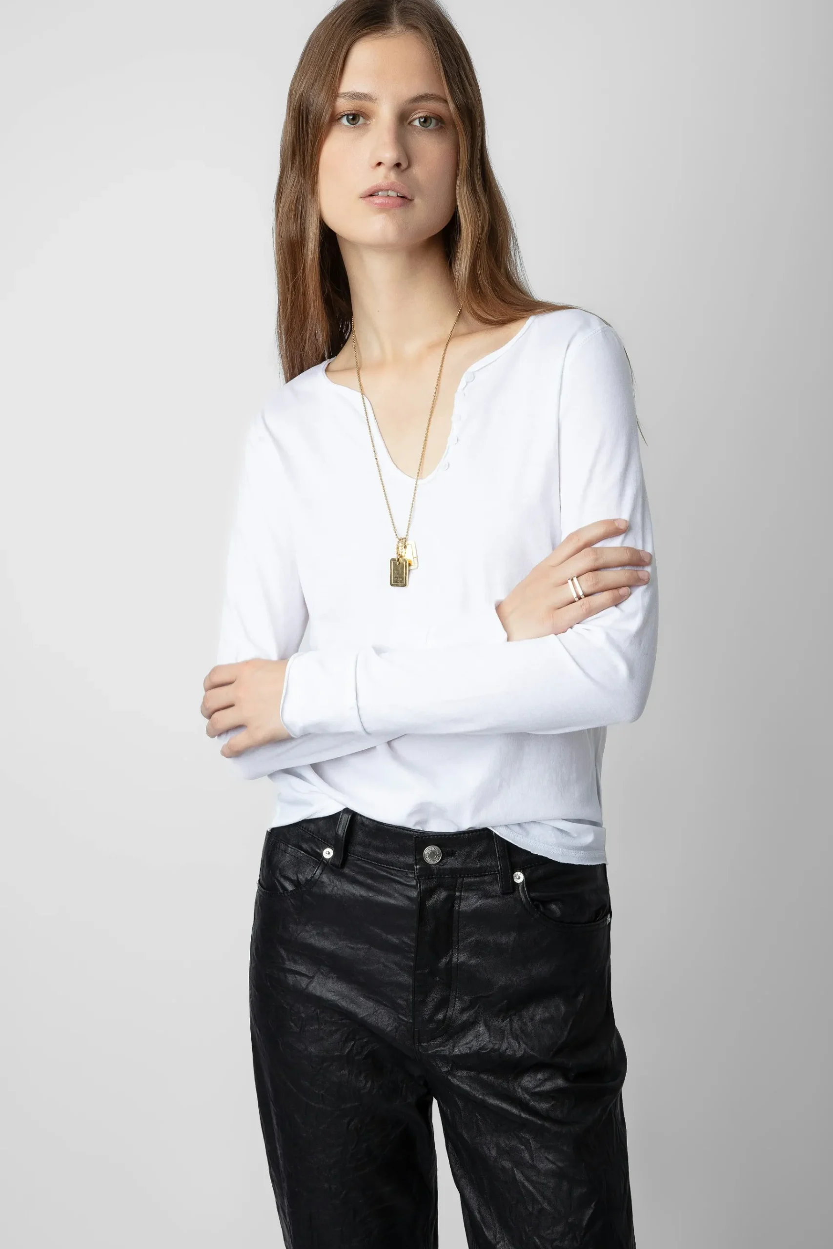 T-Shirts^Zadig & Voltaire T-Shirt Karlek Henley