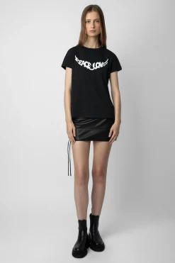 T-Shirts^Zadig & Voltaire T-Shirt Marcher Paix Et Amour