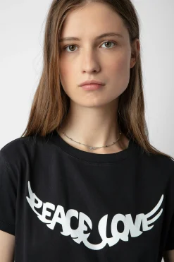 T-Shirts^Zadig & Voltaire T-Shirt Marcher Paix Et Amour