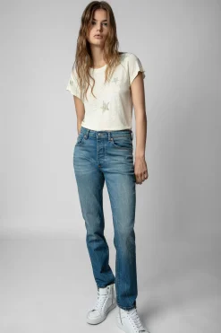 T-Shirts^Zadig & Voltaire T-Shirt Skinny Etoiles Strass