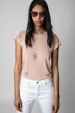 T-Shirts^Zadig & Voltaire T-Shirt Skinny Etoiles Strass