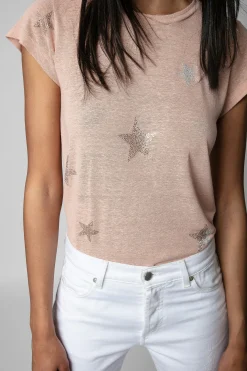 T-Shirts^Zadig & Voltaire T-Shirt Skinny Etoiles Strass