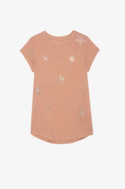 T-Shirts^Zadig & Voltaire T-Shirt Skinny Etoiles Strass
