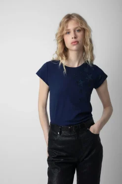 T-Shirts^Zadig & Voltaire T-Shirt Skinny Etoiles Strass