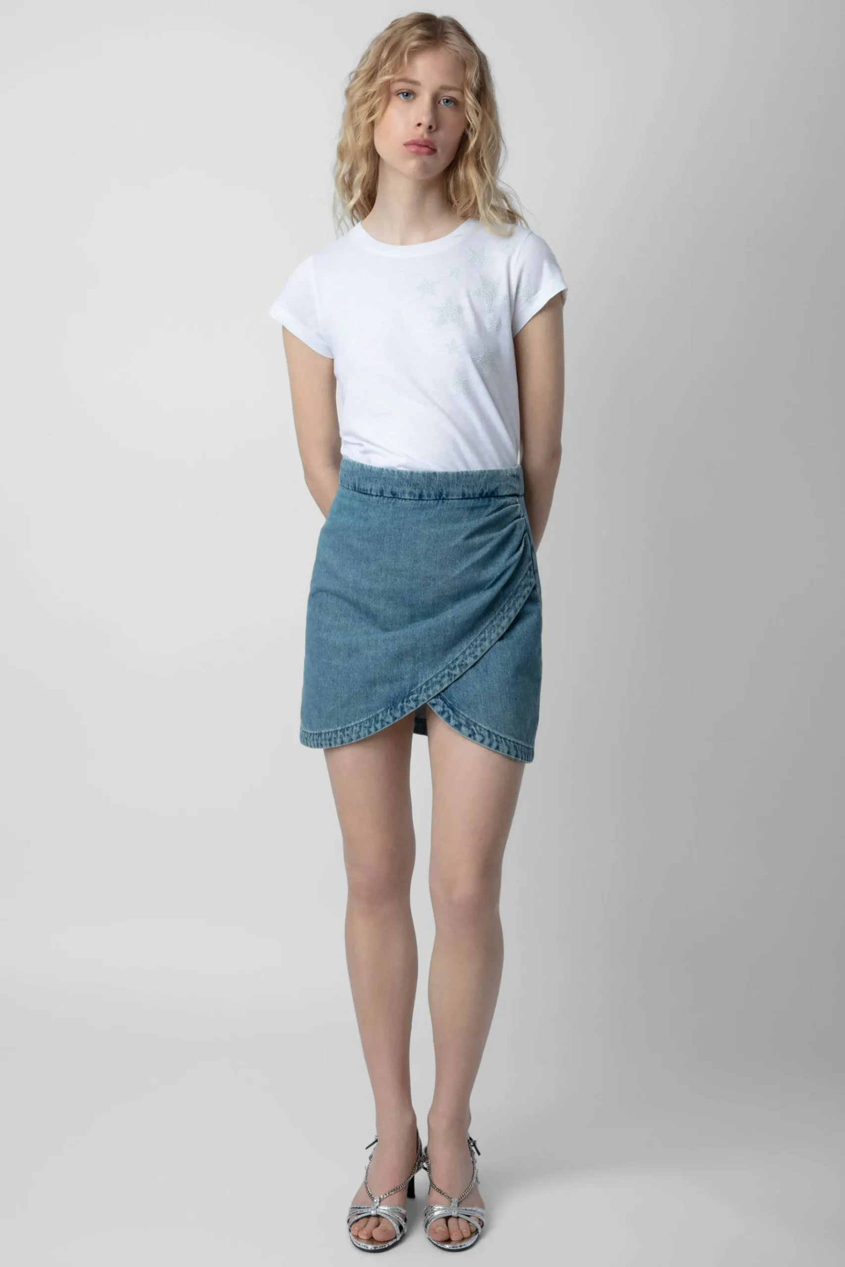 T-Shirts^Zadig & Voltaire T-Shirt Skinny Etoiles Strass