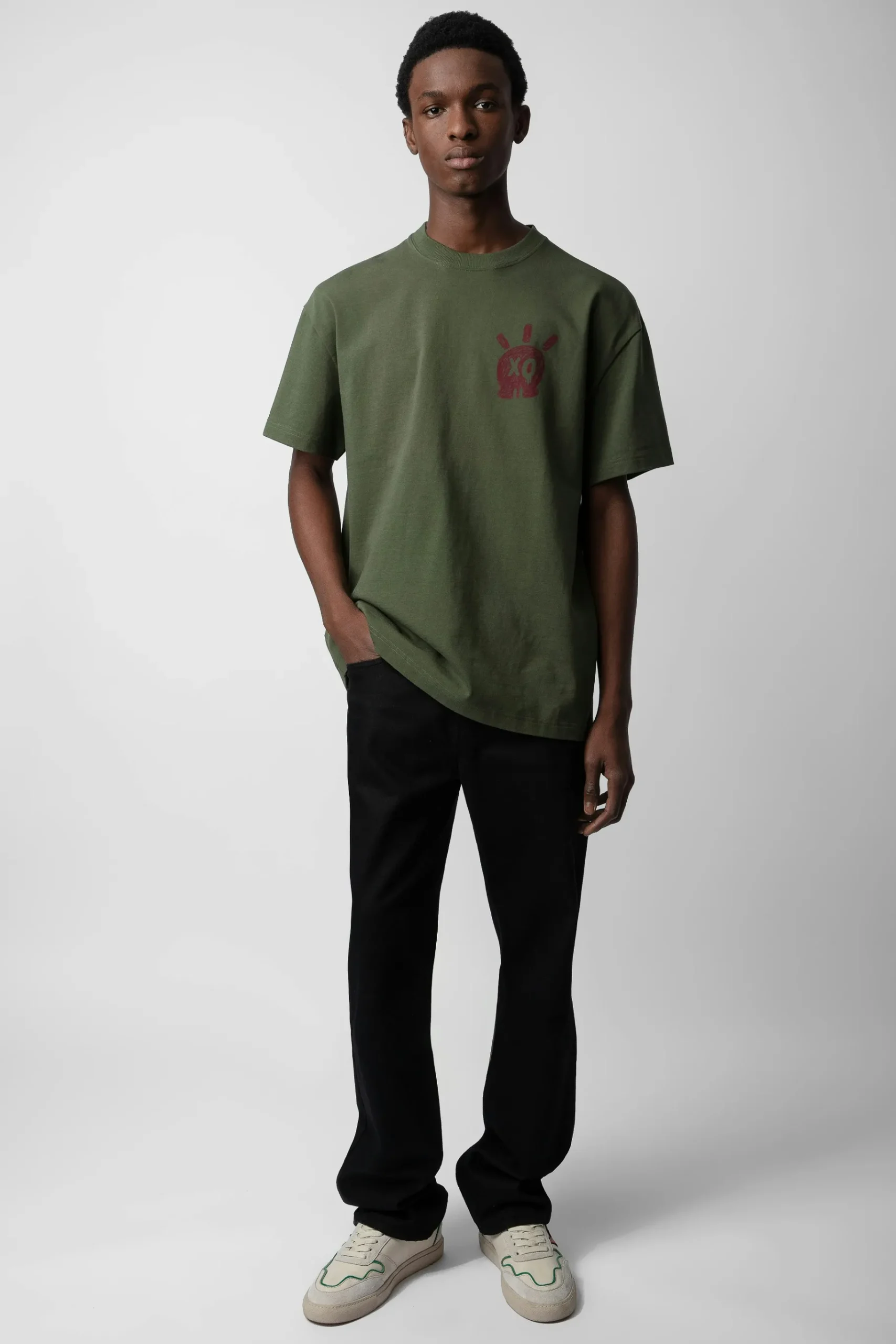 T-Shirts^Zadig & Voltaire T-Shirt Tete De Mort En Peluche