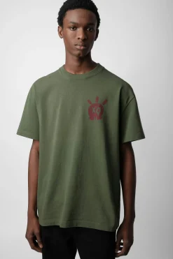 T-Shirts^Zadig & Voltaire T-Shirt Tete De Mort En Peluche