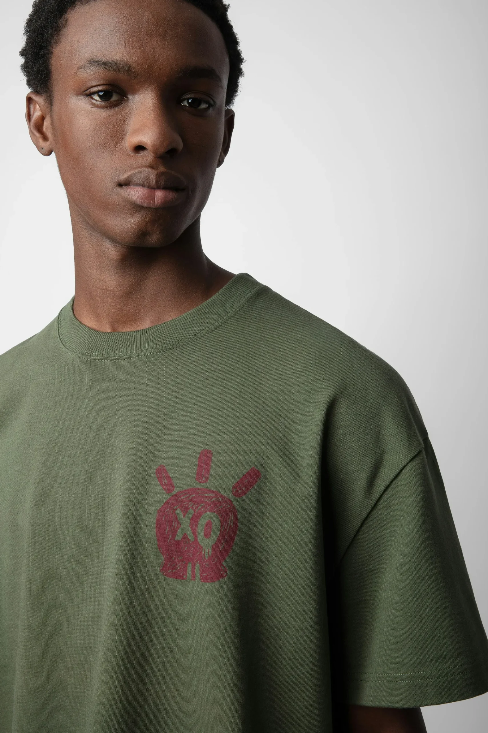 T-Shirts^Zadig & Voltaire T-Shirt Tete De Mort En Peluche