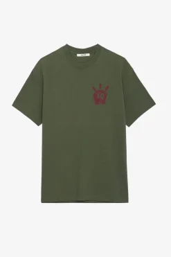 T-Shirts^Zadig & Voltaire T-Shirt Tete De Mort En Peluche
