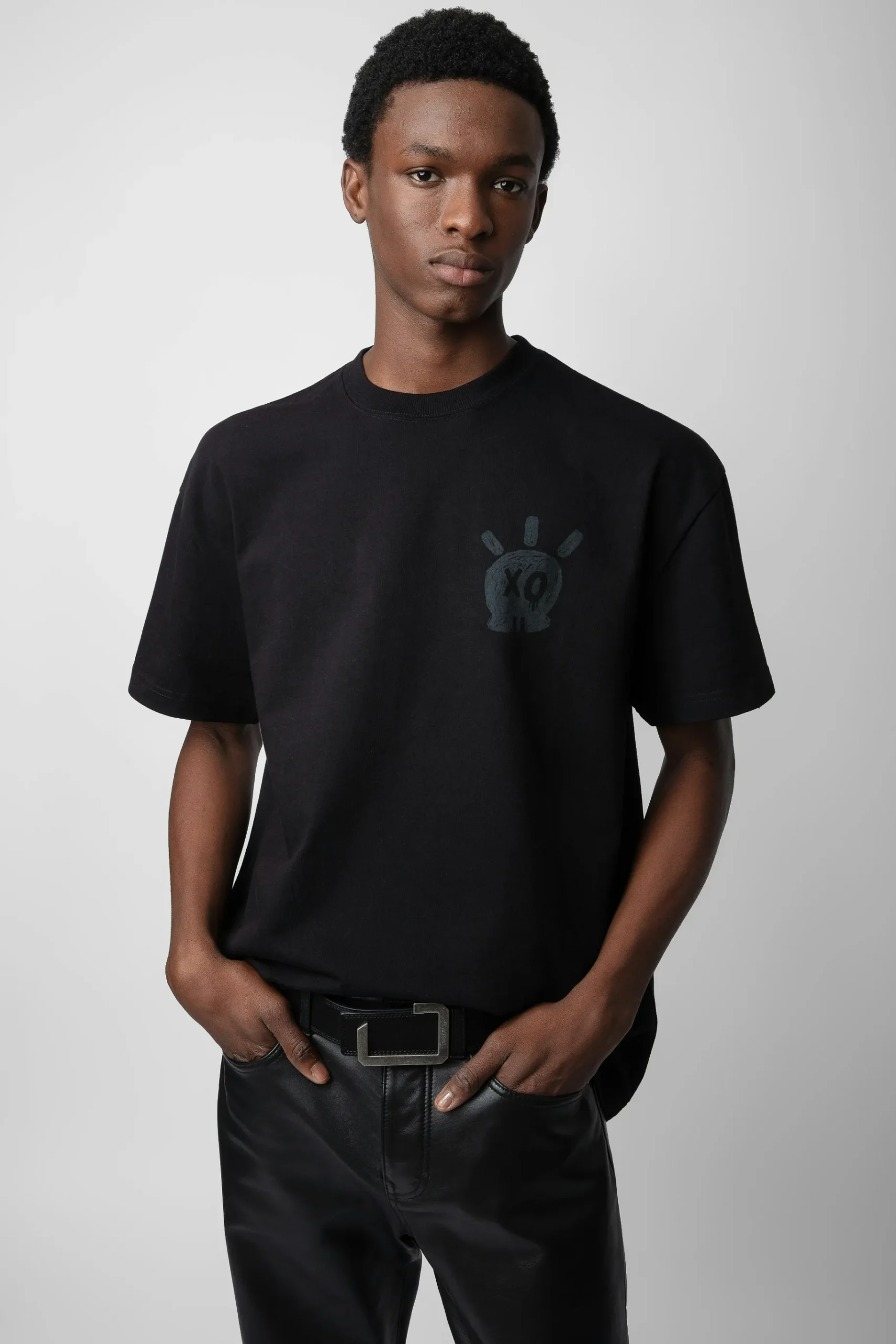 T-Shirts^Zadig & Voltaire T-Shirt Tete De Mort En Peluche