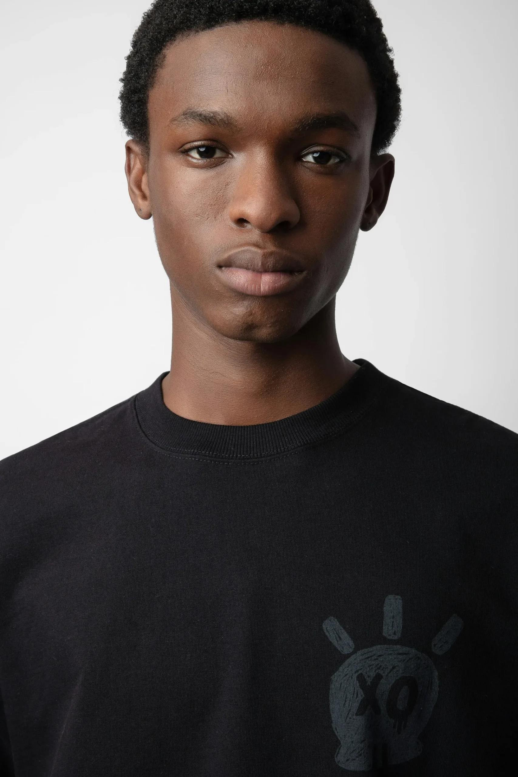T-Shirts^Zadig & Voltaire T-Shirt Tete De Mort En Peluche