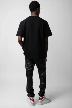 T-Shirts^Zadig & Voltaire T-Shirt Tete De Mort En Peluche