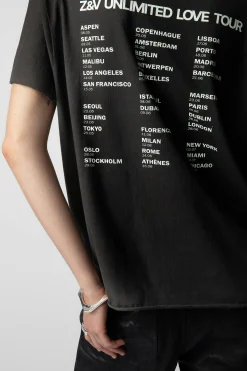 T-Shirts^Zadig & Voltaire T-Shirt Tommer Concert Crush Diamante