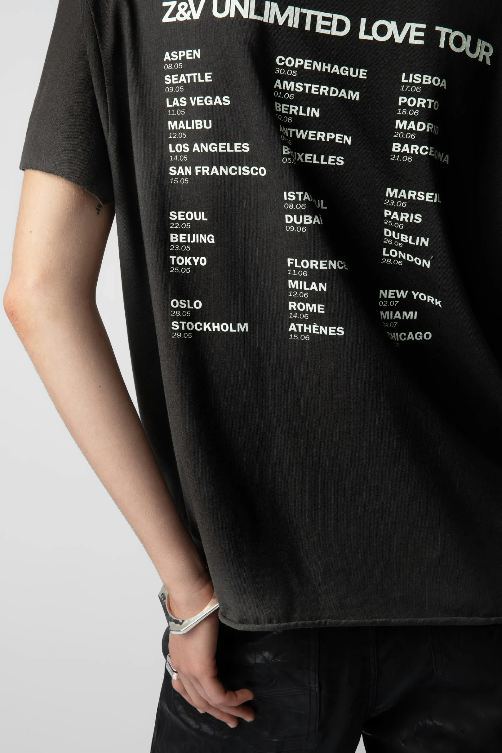 T-Shirts^Zadig & Voltaire T-Shirt Tommer Concert Crush Diamante