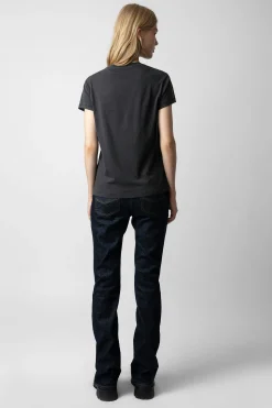 T-Shirts^Zadig & Voltaire T-Shirt Walk Peace & Love Strass