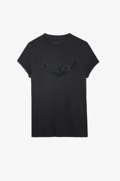 T-Shirts^Zadig & Voltaire T-Shirt Walk Peace & Love Strass