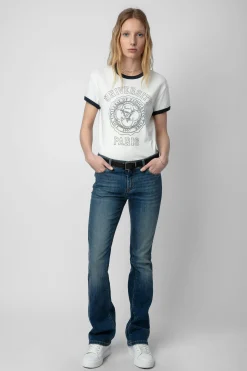 T-Shirts^Zadig & Voltaire T-Shirt Walk University Diamante
