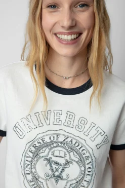 T-Shirts^Zadig & Voltaire T-Shirt Walk University Diamante