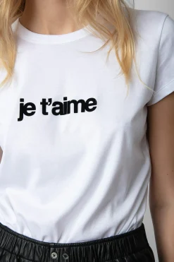 T-Shirts^Zadig & Voltaire T-Shirt Woop Je T'Aime