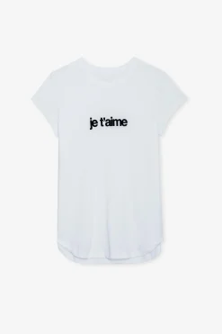 T-Shirts^Zadig & Voltaire T-Shirt Woop Je T'Aime