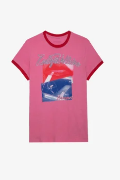 T-Shirts^Zadig & Voltaire T-Shirt Zoe A Imprime Photo
