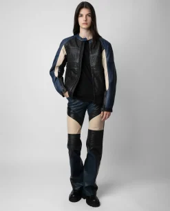 Unisexe^Zadig & Voltaire Veste En Cuir De Motard Tardif