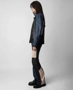 Unisexe^Zadig & Voltaire Veste En Cuir De Motard Tardif