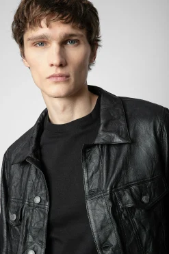 Manteaux Et Vestes^Zadig & Voltaire Veste En Cuir Froisse