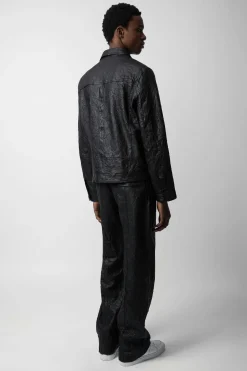 Manteaux Et Vestes^Zadig & Voltaire Veste En Cuir Froisse Lasso