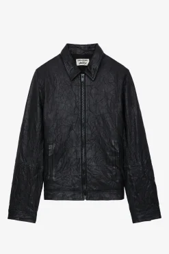 Manteaux Et Vestes^Zadig & Voltaire Veste En Cuir Froisse Lasso