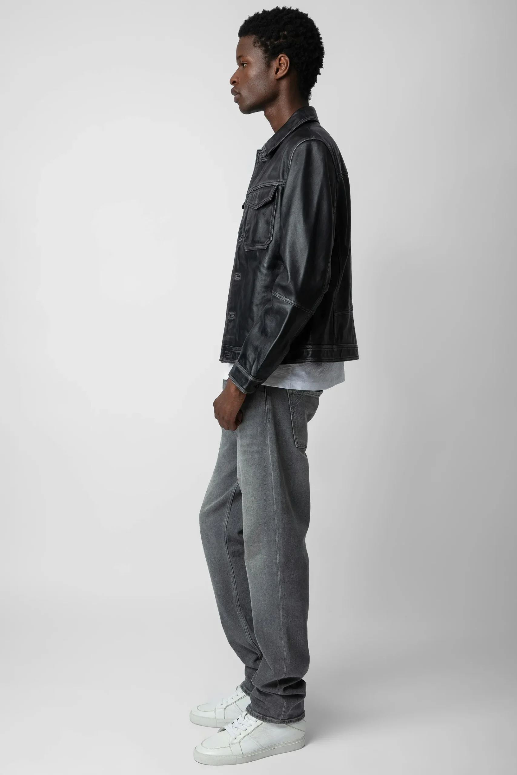 Manteaux Et Vestes^Zadig & Voltaire Veste En Cuir Vintage Lasso
