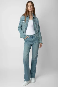 Unisexe^Zadig & Voltaire Veste En Jean Kasy A Strass