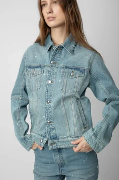 Unisexe^Zadig & Voltaire Veste En Jean Kasy A Strass