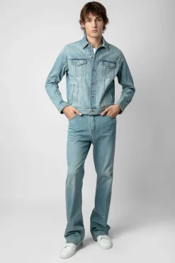Unisexe^Zadig & Voltaire Veste En Jean Kasy A Strass